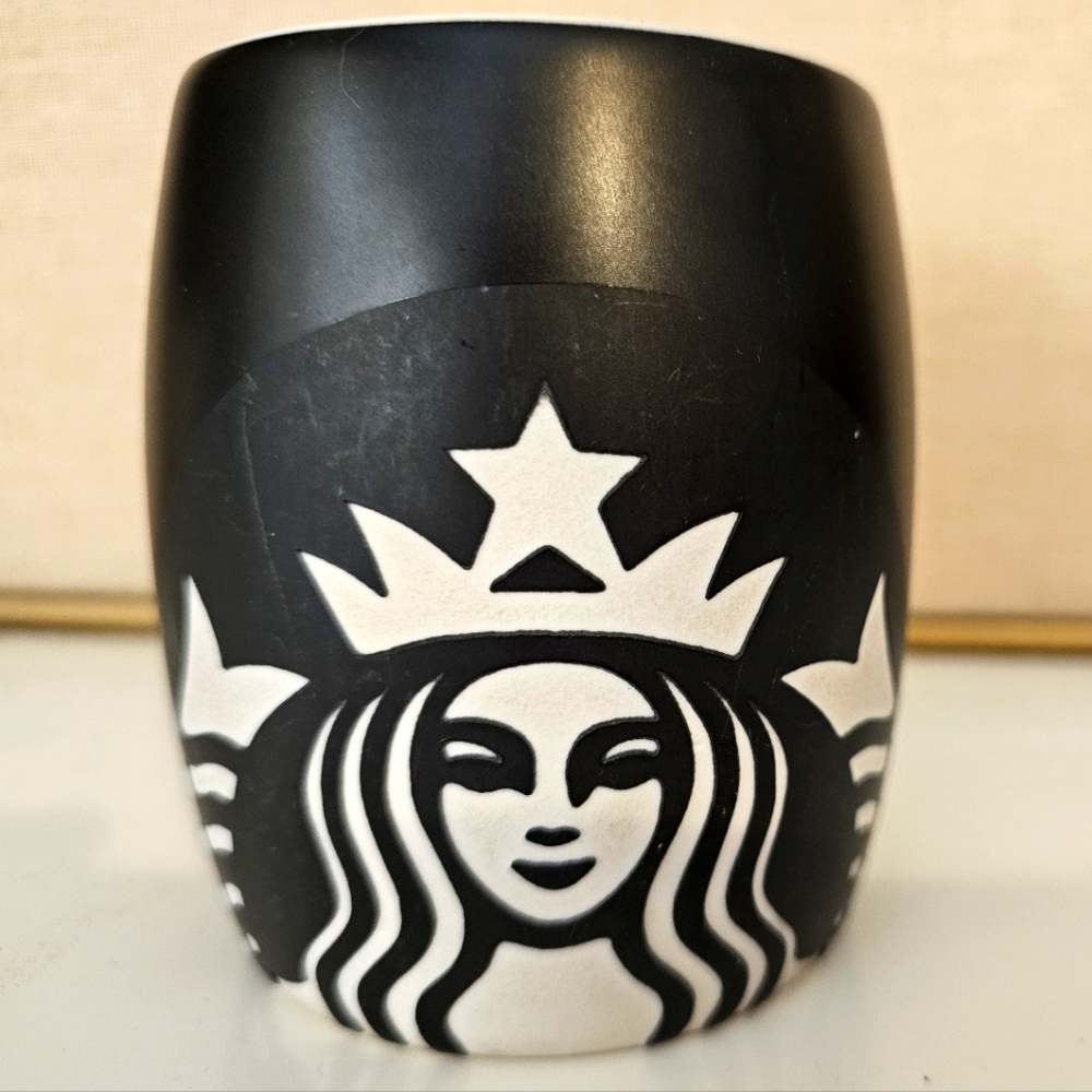 STARBUCKS Vintage 2011 Etched Mermaid Coffee Cup